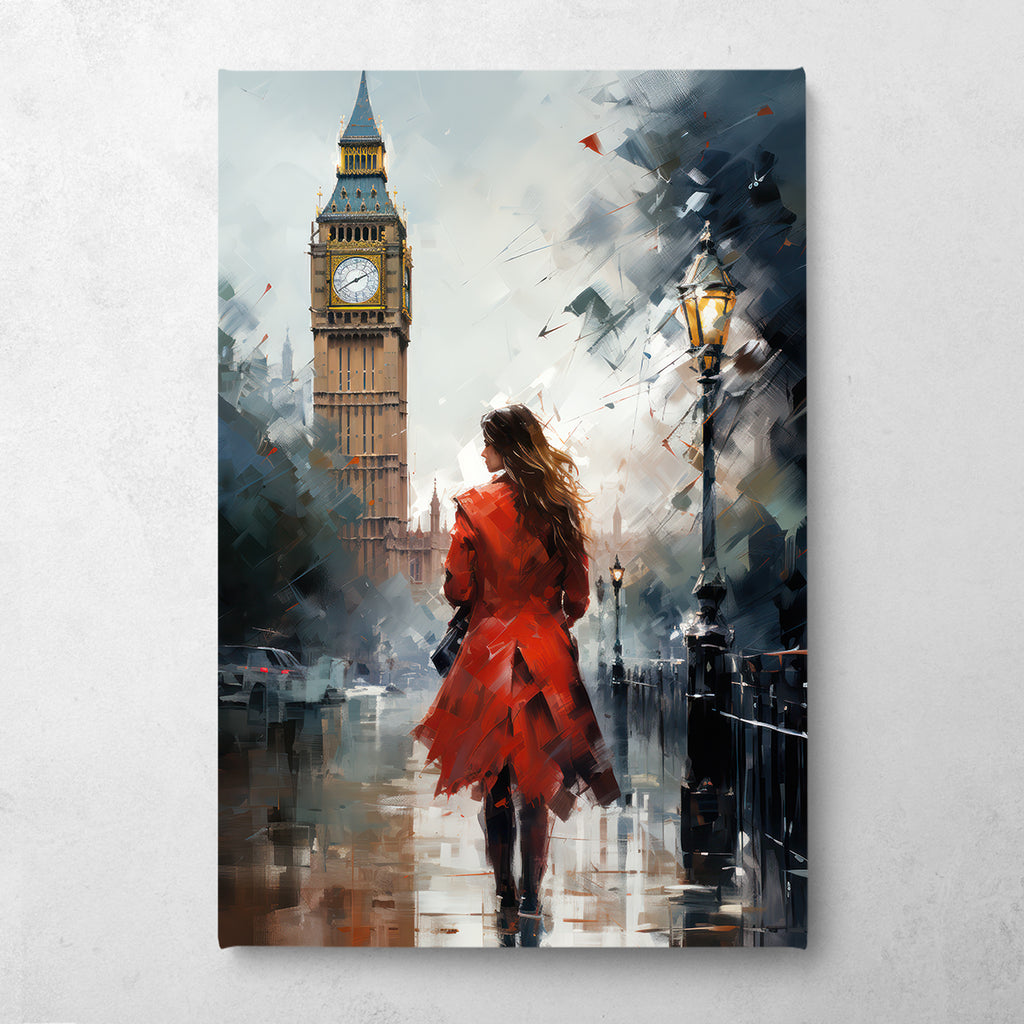 Lady in London Canvas Print