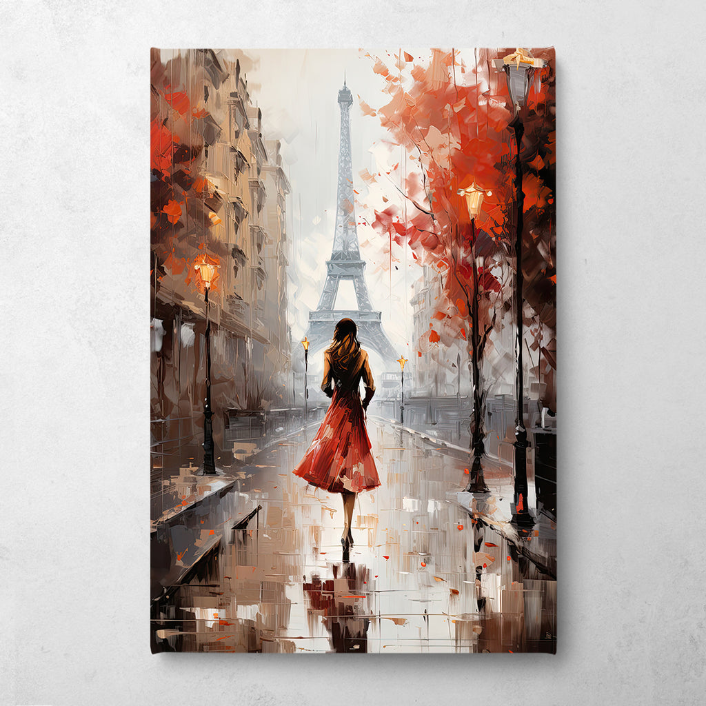 Lady in Paris Canvas Print