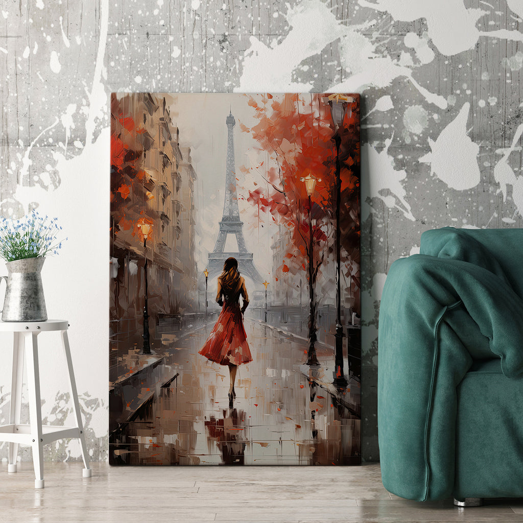 Lady in Paris Canvas Print