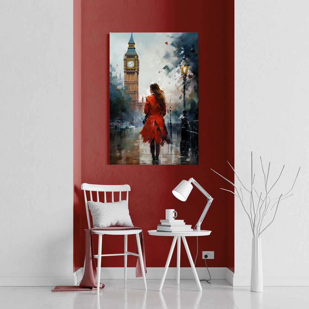 Lady in London Canvas Print