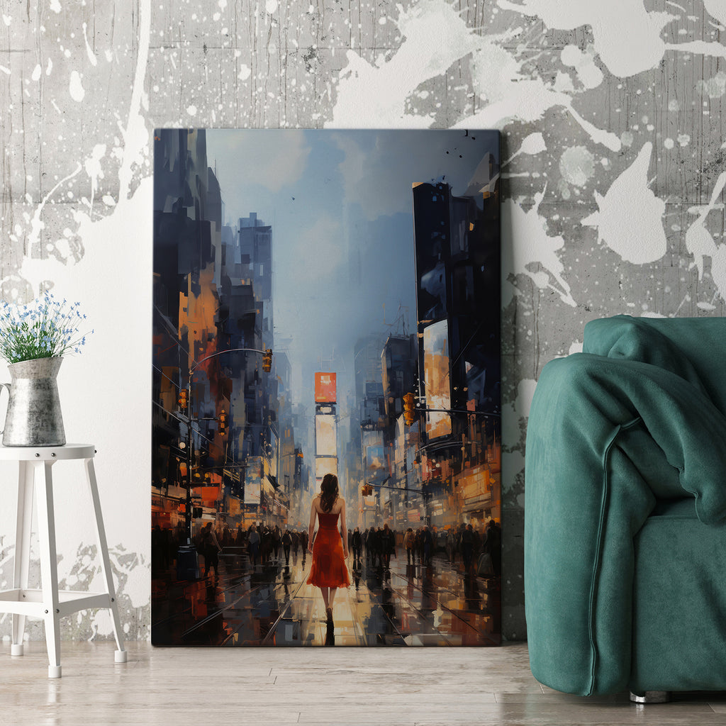 Lady in New York Canvas Print