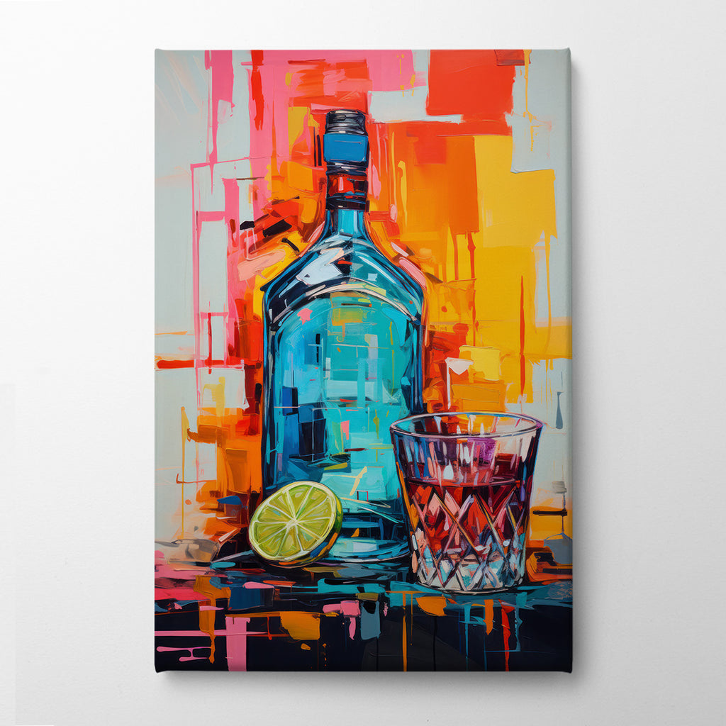 Slice of lime Canvas Print