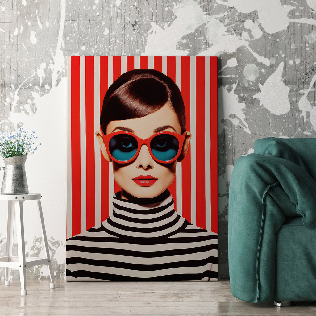 Pin Stripe Canvas Print