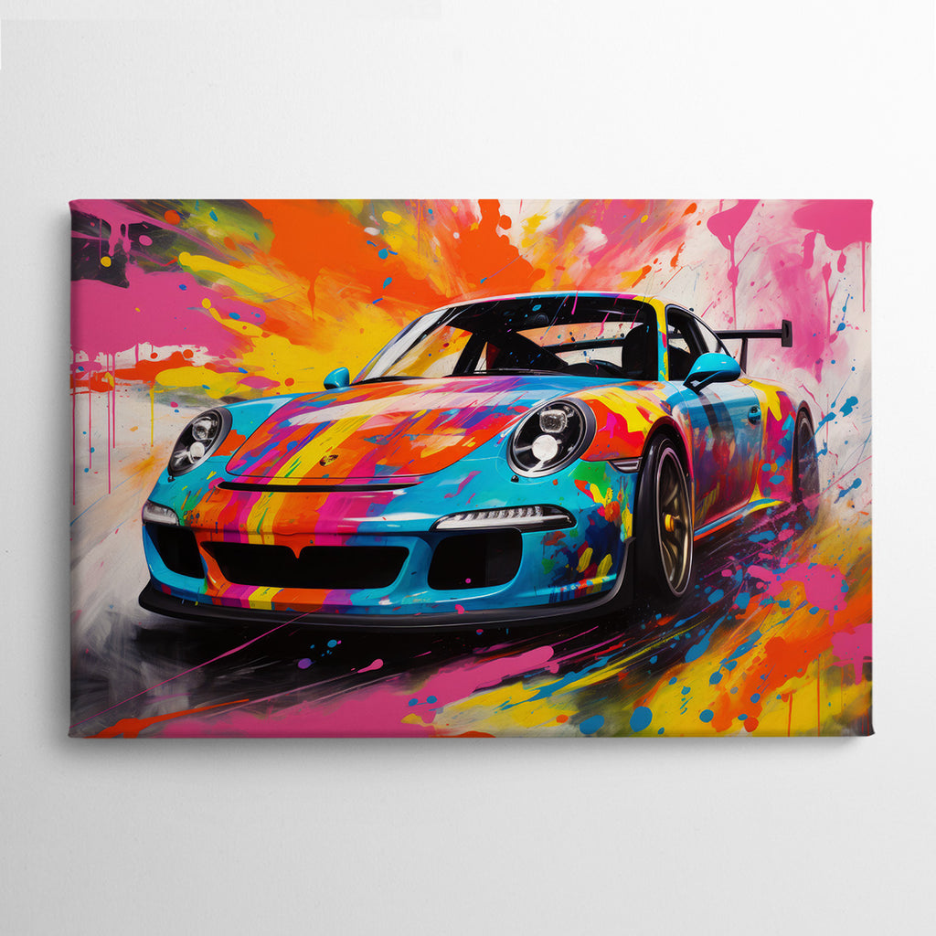 Rainbow Racer Canvas Print