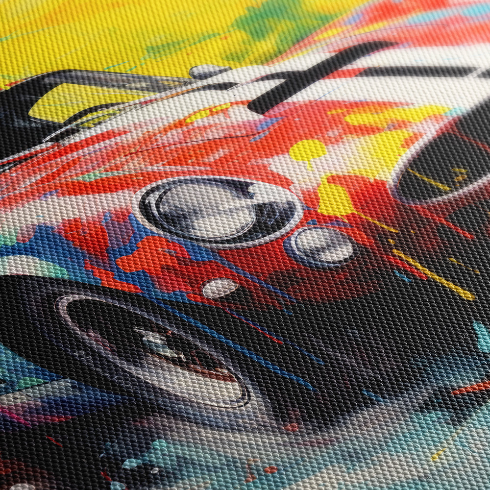 Retro Revs Canvas Print