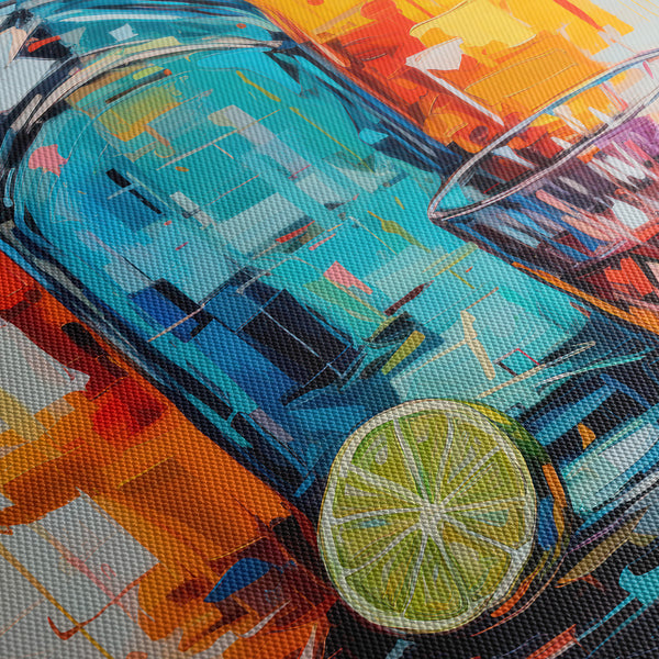 Slice of lime Canvas Print