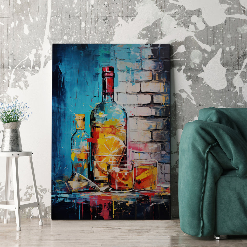 Strokes of Gin-ius Canvas Print